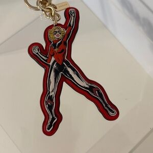 Coach X Marvel Captain Marvel keychain/ Bag Charm